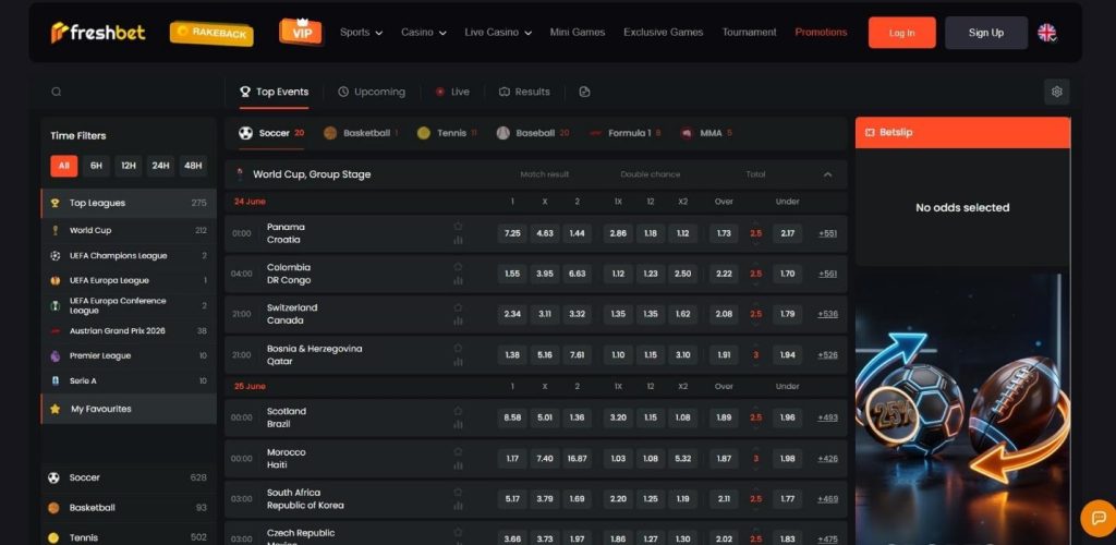 Fresh Bet Casino Review - 2026
