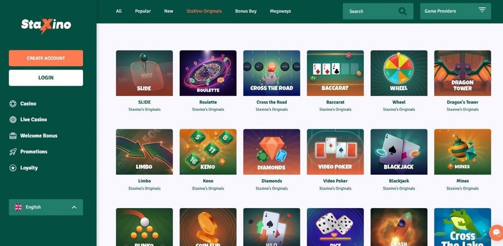 Staxino Casino Review - 2026
