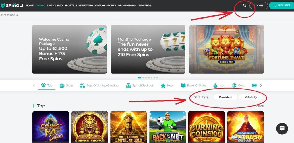 Spinoli Casino Review - 2026