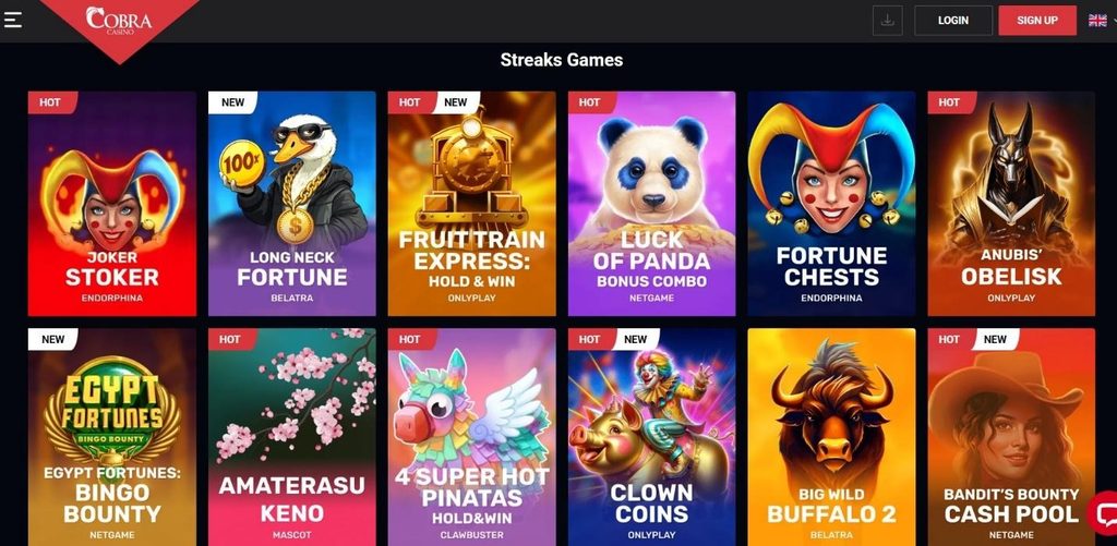 Cobra Casino Review - 2026