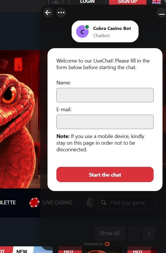 Cobra Casino Review - 2026