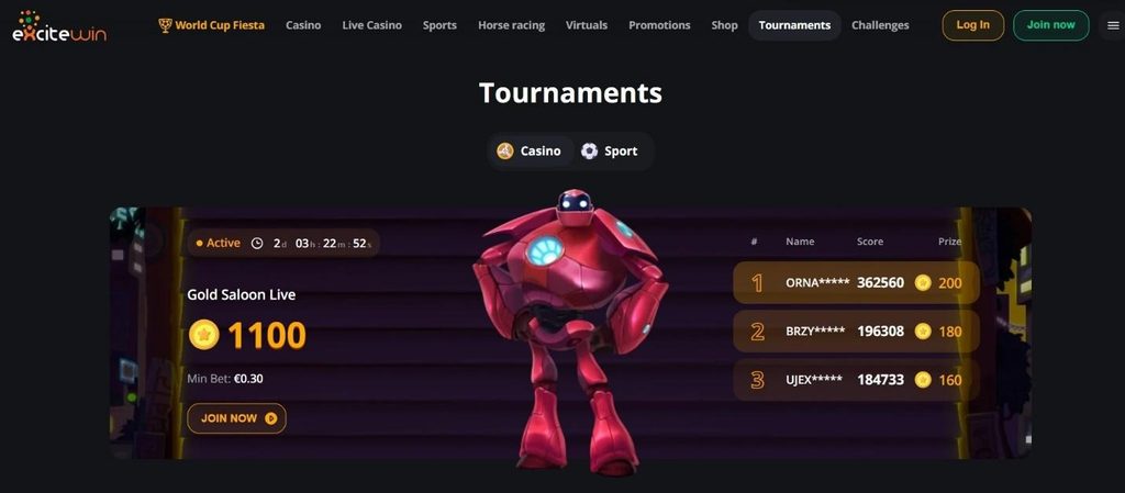 Excitewin Casino Review - 2026