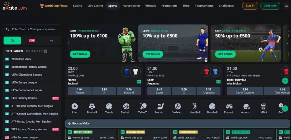 Excitewin Casino Review - 2026