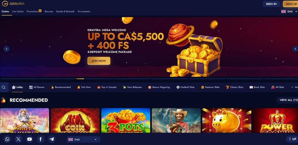 Gravira Casino Review - 2026