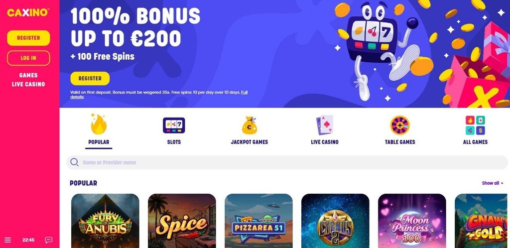 Caxino Casino Review - 2026
