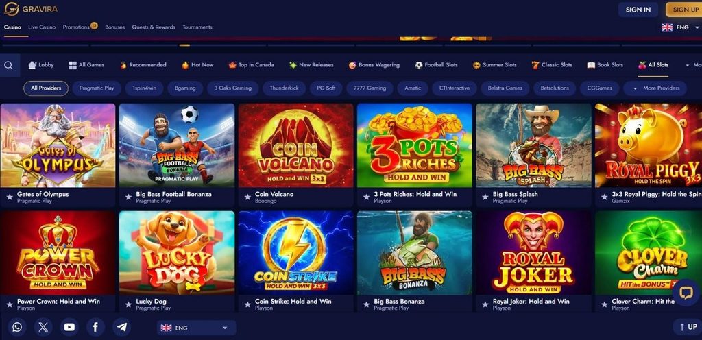 Gravira Casino Review - 2026