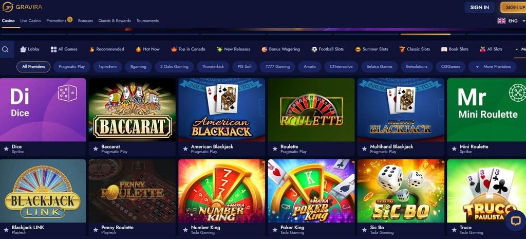 Gravira Casino Review - 2026