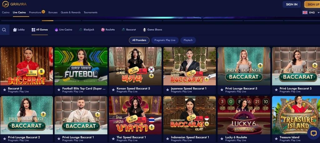 Gravira Casino Review - 2026