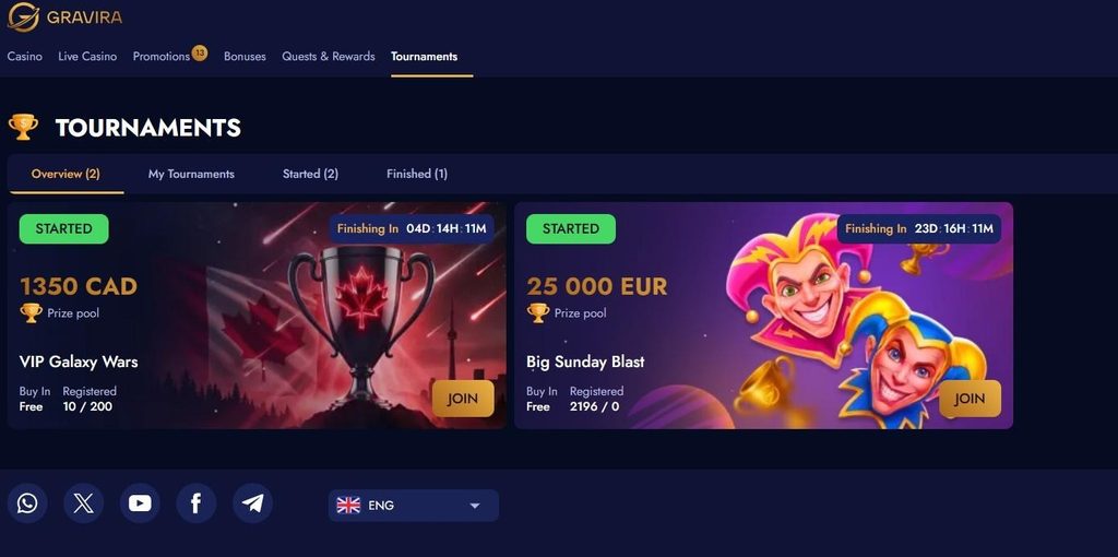 Gravira Casino Review - 2026