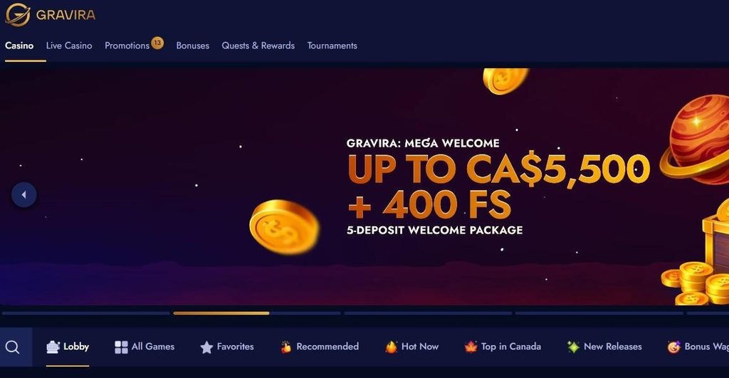 Gravira Casino Review - 2026