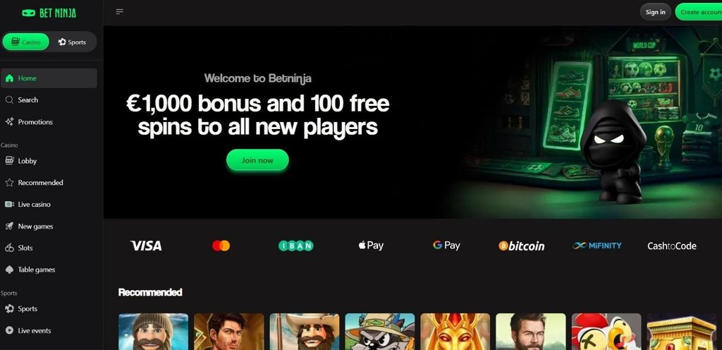 Betninja Casino Review - 2026