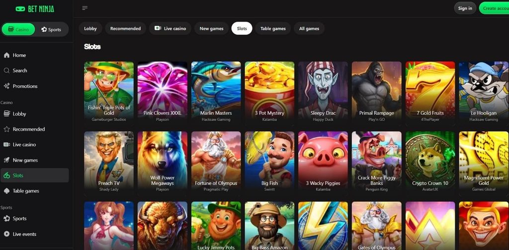 Betninja Casino Review - 2026