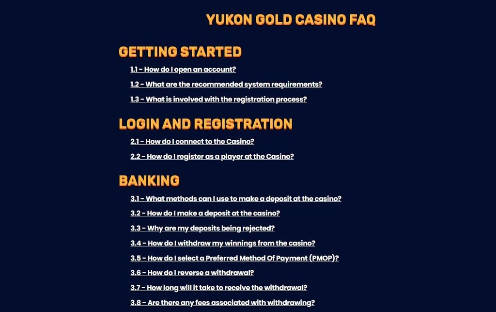 Yukon Gold Casino Review - 2026