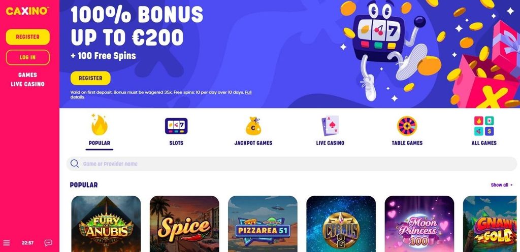 Caxino Casino Review - 2026