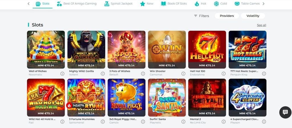 Spinoli Casino Review - 2026