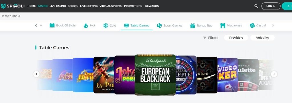 Spinoli Casino Review - 2026